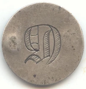 Love Token, Seated Liberty Dime, Letter G - Picture 1 of 2