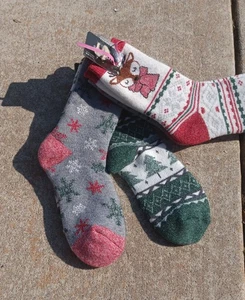 Kuscheltiere Damen Urlaub Plüschfüllung Einheitsgröße 4-10 Socken 3er-Pack Neu mit Etikett  - Bild 1 von 7