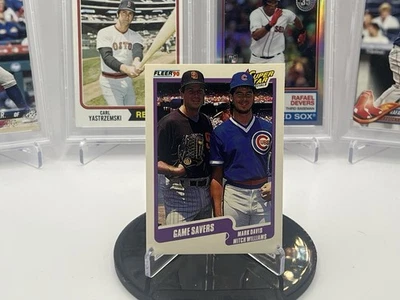 1990 Fleer #631 Mark Davis / Mitch Williams Super Star - Image 1 of 4