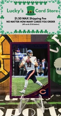 2018 Donruss #46 Mitchell Trubisky Season Stat Line #/196 - Image 1 of 2