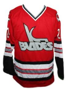 Any Name Number Kansas City Blades Retro Custom Hockey Jersey Red