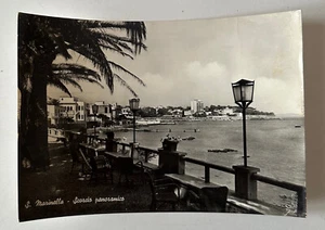 CARTOLINA SANTA MARINELLA SCORCIO PANORAMICO LAZIO IN B/N NON VIAGGIATA - Picture 1 of 2
