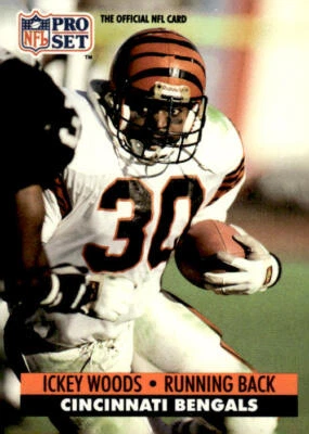 1991 Pro Set #467 Ickey Woods Cincinnati Bengals - Image 1 of 2