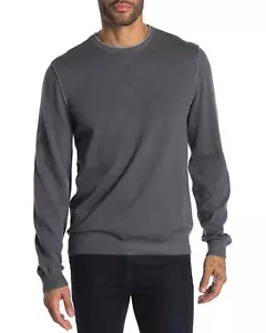 Report Collection Mens Expose Seam Crew Neck Sweater Small Charcoal - Picture 1 of 2