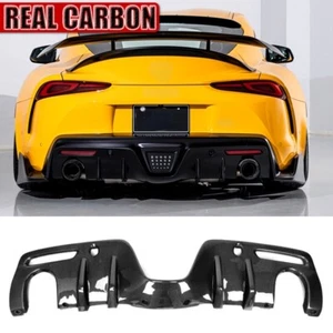 Labio difusor de parachoques trasero de fibra de carbono real para Toyota Supra A90 A91 2019+ - Imagen 1 de 11
