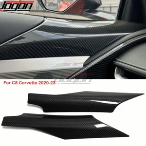 Carbon Inner Door Speaker Upper Panel For Corvette C8 Stingray Z06 Z51 Coupe 20+ - Picture 1 of 10