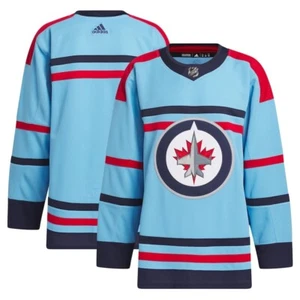 Adidas Winnipeg Jets NHL Anniversary Primegreen Authentic Trikot Blau Größe 52 - Bild 1 von 6