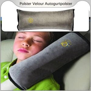 Protector de cinturón de coche gris acolchado de cinturón de seguridad acolchado de terciopelo acolchado de cinturón de coche - Imagen 1 de 7