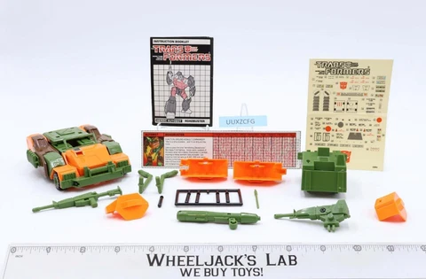 Roadbuster Deluxe 100% Complete UNUSED STICKERS Vintage 1985 G1 Transformers Cover