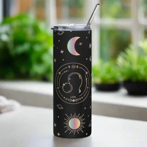 Leo Zodiac 20oz Stainless Steel Tumbler ♌, Leo Astrology Gift - Picture 1 of 8