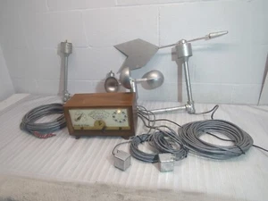 PIASECKI WEATHER STATION Barometer Temp Humidity Wind Velocity VANE VTG AS IS - Picture 1 of 23