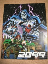MARVEL 2099 PROMO FLYER POSTER 1992 2-SIDED 8.5" x 11" SPIDER-MAN 2099 Punisher