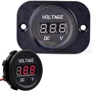 Marine 12V-24V Car-ATV-BOAT-Motorcycle Red-LED Digital Display Voltmeter - Picture 1 of 5