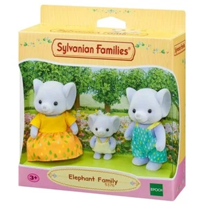 Sylvanian Families Bubblebrook Elephant Family 3pcs Toy Dolls New in Box 5376 - Picture 1 of 5