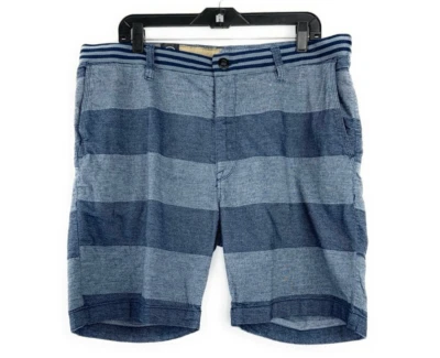 Volcom Men's Striped Blue Graphito Shorts - Image 1 of 4