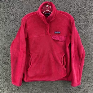 Patagonia Re-Tool Snap-T Pullover Polartec Fleece Jacket Size Small Pink Magenta - Picture 1 of 19