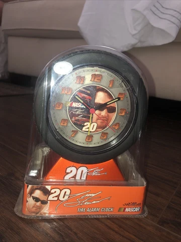 Tony Stewart Number 20 NASCAR Tire Alarm Clock NEW Cover