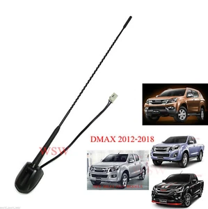 Black Tail Antenna Replacement For Isuzu Holden D-Max V-Cross 4x4 UTE 2012-2016 - Picture 1 of 8