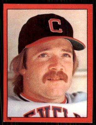 1982 Topps Stickers Len Barker Cleveland Indians #178 MLB Baseball - Image 1 of 2
