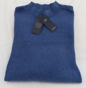 LADIES MARKS & SPENCER HYACINTH RIBBED HIGH NECK LONG SLEEVED JUMPER SIZE XL - Picture 1 of 10