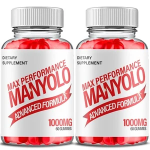 (2 Pack) Manyolo Gummies, Manyolo Maximum Strength, Man Yolo (120 Gummies) - Picture 1 of 6