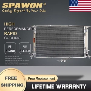 SPAWON Aluminum Radiator For Audi Q5 A4 A5 A6 Q3 Quattro allroad 2009-2018 L4 - Picture 1 of 10