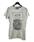 Prince Peter Collection New World Order Unisex Milk Tie Dye Tee Shirt Small NWOT