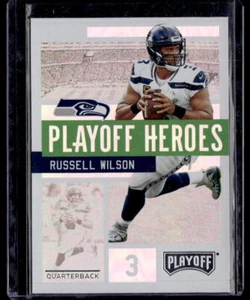 2018 Panini Playoff #2 Russell Wilson Playoff Heroes - Picture 1 of 2