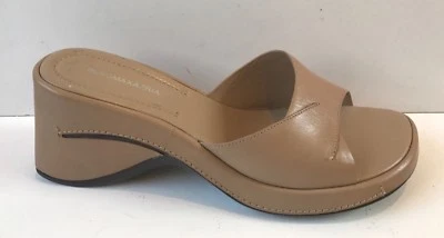 Sandalia de cuero arena BCBG Max Azria Felicity para mujer nueva con etiquetas - 8 mediana Foto 1 de 4