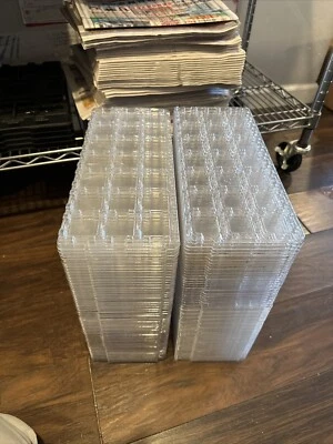 100 PCS TRANSPARENT 21-CPU TRAY HOLDER LIGHT Intel i3, i5, i7, i9 - Image 1 of 4