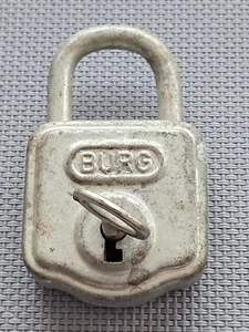 Vintage old german padlock with key Rare - Picture 1 of 7