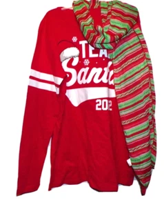 New Children's Place Holiday women's scarf & M long sleeve tee LB - Picture 1 of 5