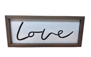 Nielsen Bainbridge Group Love Wood Frame Metal Sign - Picture 1 of 3