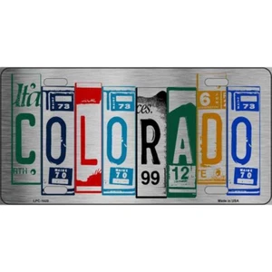 Matrícula de motocicleta 4" x 7" Colorado arte metal novedad matrícula - Imagen 1 de 1
