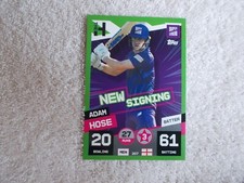 Cricket Attax The Hundred 2022 "ADAM HOSE" #207 Chargers New Sign Trading Card