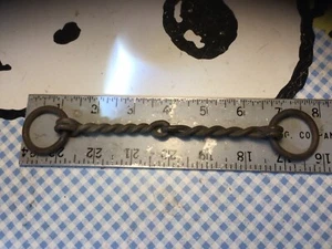 Vintage 5-1/2" Slow Twist Snaffle Round Ring Brass Bronze bit - Picture 1 of 6