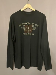 Report Collection Men’s Long Sleeve Black Pullover Shirt 100% Cotton Size XL - Picture 1 of 1