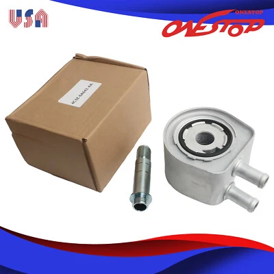 New Engine Oil Cooler w/ Screw for Ford F150 250 350 450 Super Duty 5.4L 6.8L - Image 1 of 4