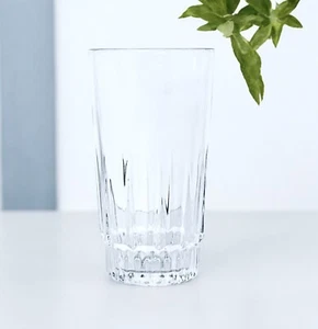 Vintage Arcoroc France LANCER Clear Vertical Cut 11.5 OZ Beverage Glass NEW - Picture 1 of 6