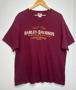 Camiseta Harley Davidson Para Hombre XL Granate Aventura Harley Davidson Dover Ohio - Imagen 1 de 8