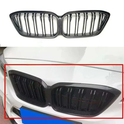 Real Carbon Fiber Front Grille Kidney Grill for BMW M2C F87 2019-2021 2022 - Image 1 of 4