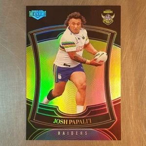 2023 NRL Elite Pearl Special Josh Papali'i Card P013 Parallel Raiders - Bild 1 von 2