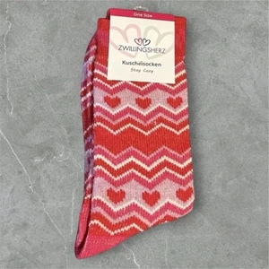 NEU ❤️Zwillingsherz ♥Kuschelsocken, Strümpfe „Herzen“ pink Gr. 38-42 - Bild 1 von 1