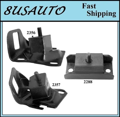 3PÇS MOTOR E MONTAGEM TRANS FIT 1976-1977 CHEVROLET MONZA, VEGA 2.3L - MANUAL TRANS - Imagem 1 de 4