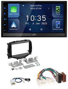 JVC DAB Bluetooth MP3 USB 2DIN Autoradio für Toyota Aygo (2014-2021) - Bild 1 von 10