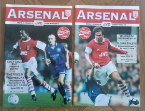 Arsenal 1994/95 Home League Cup Programmes from menu - Picture 1 of 3