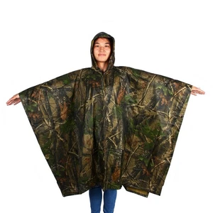 Multifunction Rain Coat Waterproof Military Camping Hiking Ripstop Hooded - Picture 1 of 7
