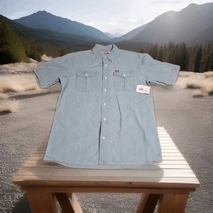Camisa Wrangler Para Hombre Talla S Five Star Heritage Calce Relajado Manga Corta Abotonada - Imagen 1 de 11