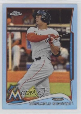 2014 Topps Chrome Blue Refractor /199 Giancarlo Stanton #173 - Image 1 of 2