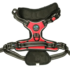 Phoepet No Pull Dog Harness Reflective Front Clip with Handle Red Black Large - Picture 1 of 11